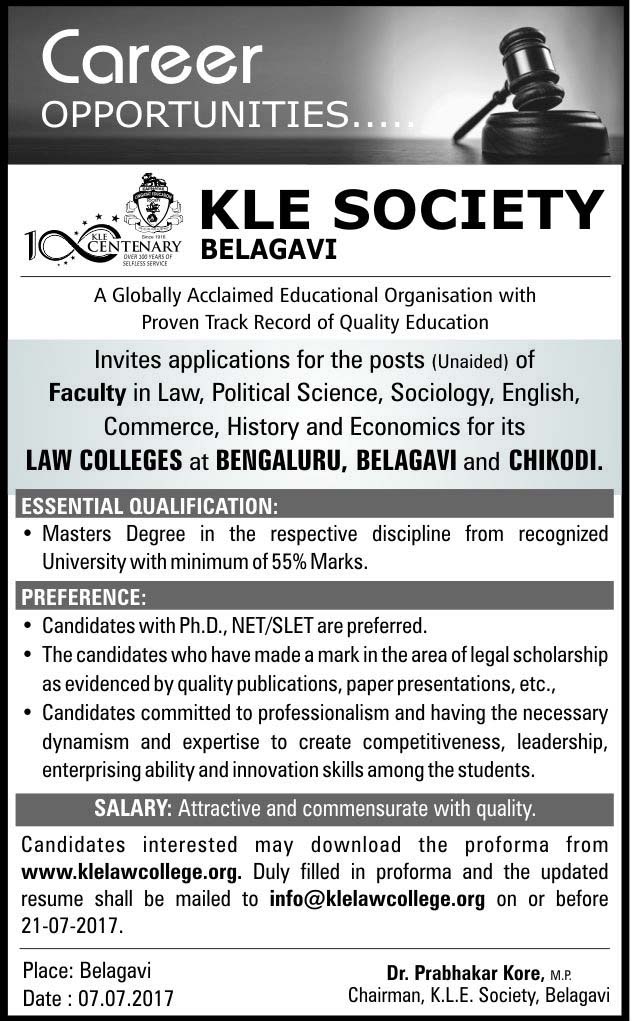 kle-career-opportunities